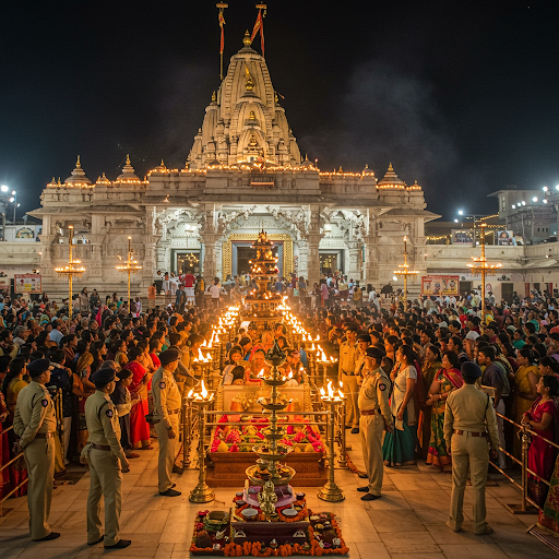 गोवा के मंदिर में मचा कोहराम