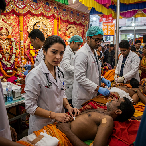 गोवा के मंदिर में मचा कोहराम